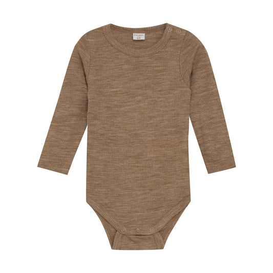 CeLaVi Body langarm Merinowolle uni gerippt cocoa crem – jetzt kaufen