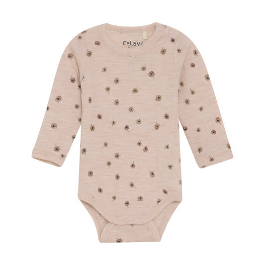 CeLaVi Body langarm Merinowolle Blumen rose dust – jetzt kaufen