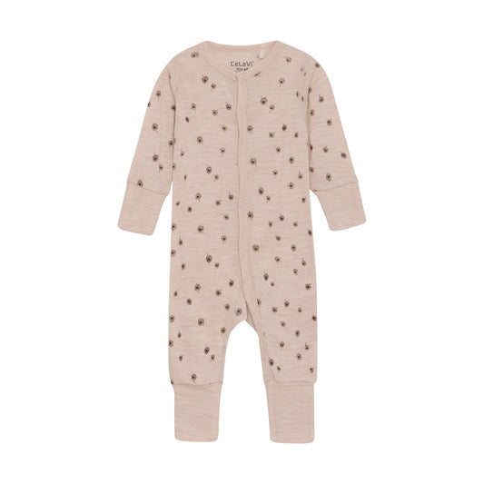CeLaVi Pyjama Merinowolle Blumen rose dust – jetzt kaufen