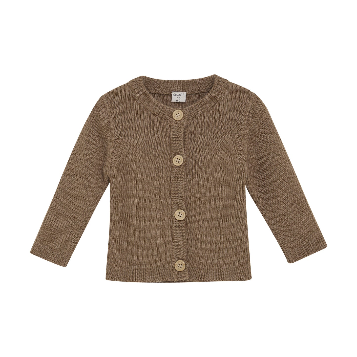 CeLaVi Strickjacke Merinowolle cocoa creme – jetzt kaufen