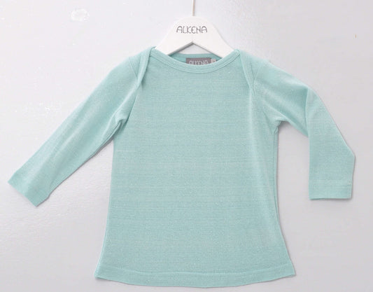 Alkena Schlupfhemd langarm Bio Bouretteseide aqua – jetzt kaufen