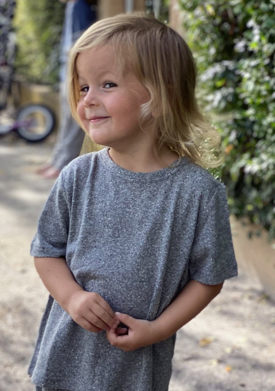 Alkena Kinder T-Shirt kurzarm Bio Bouretteseide grau-m – jetzt kaufen