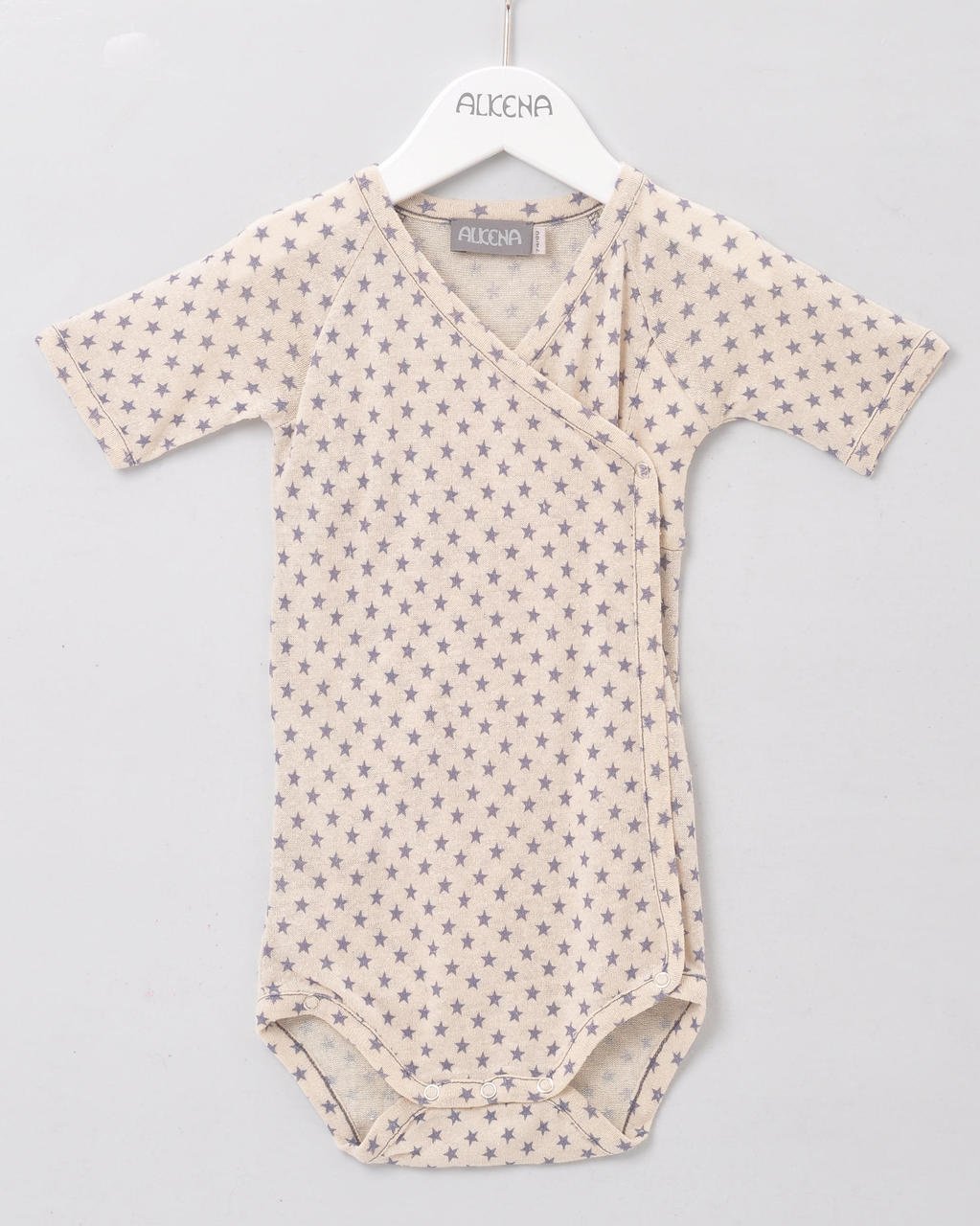 Alkena Wickelbody Sternendruck kurzarm - Bourretteseid – jetzt kaufen