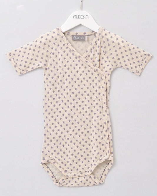 Alkena Wickelbody Sternendruck kurzarm - Bourretteseid – jetzt kaufen