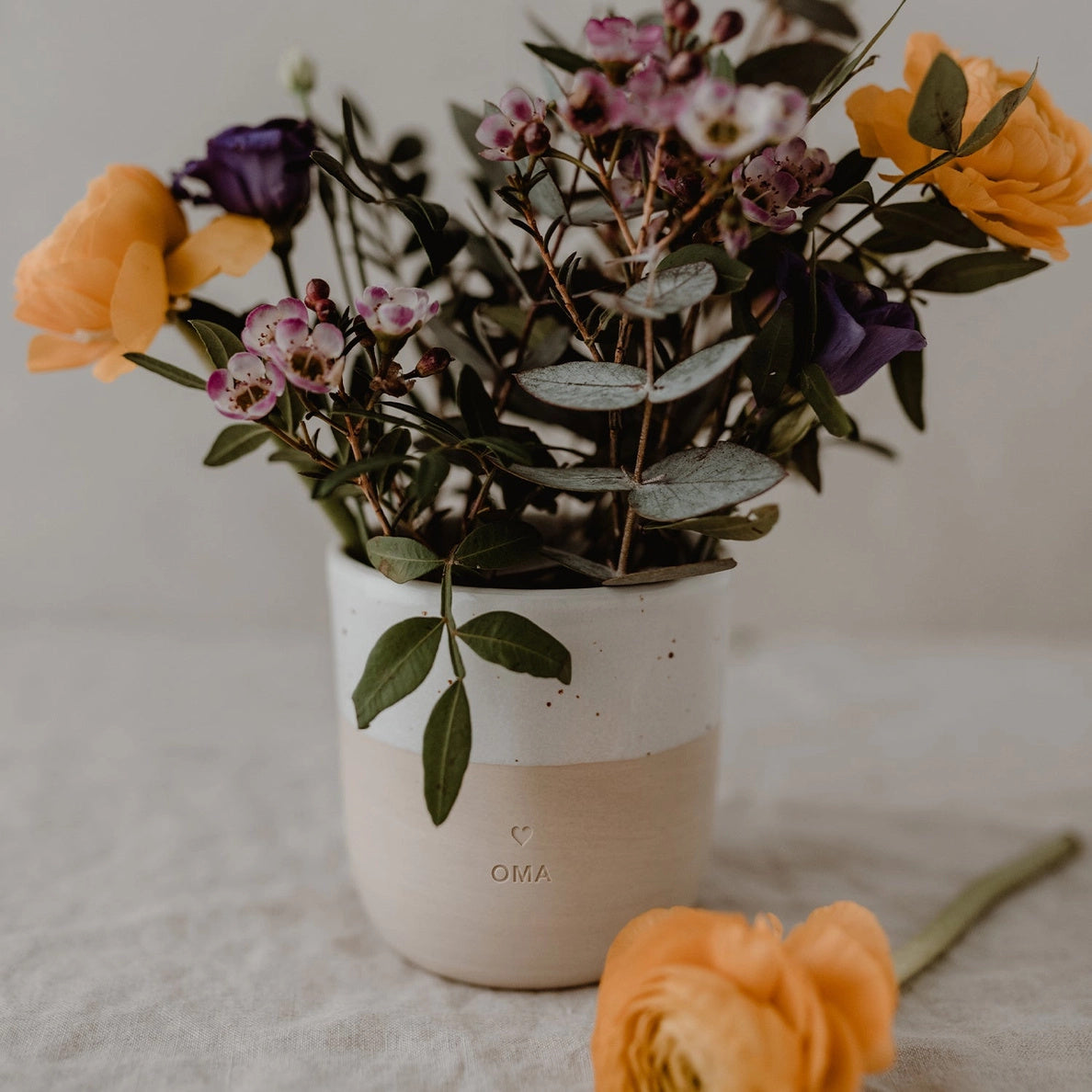 Eulenschnitt Becher Oma Steingut spülmaschinenfest – jetzt kaufen