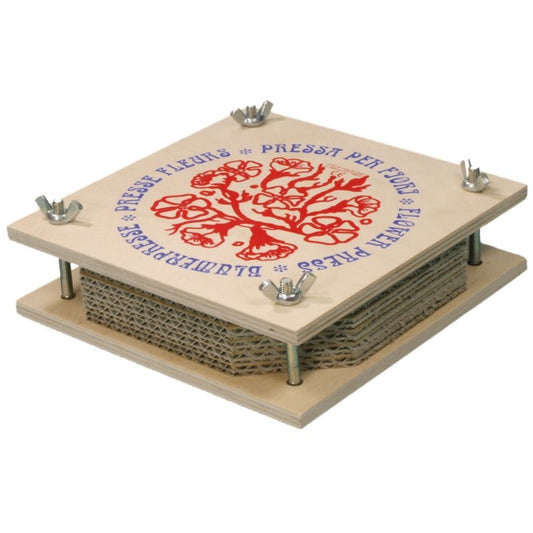 Loquai Holzkunst Blumenpresse 18 x 18 cm – jetzt kaufen