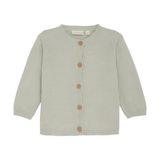 Fixoni Strickjacke - Bambusmix - pastellgrün – jetzt kaufen