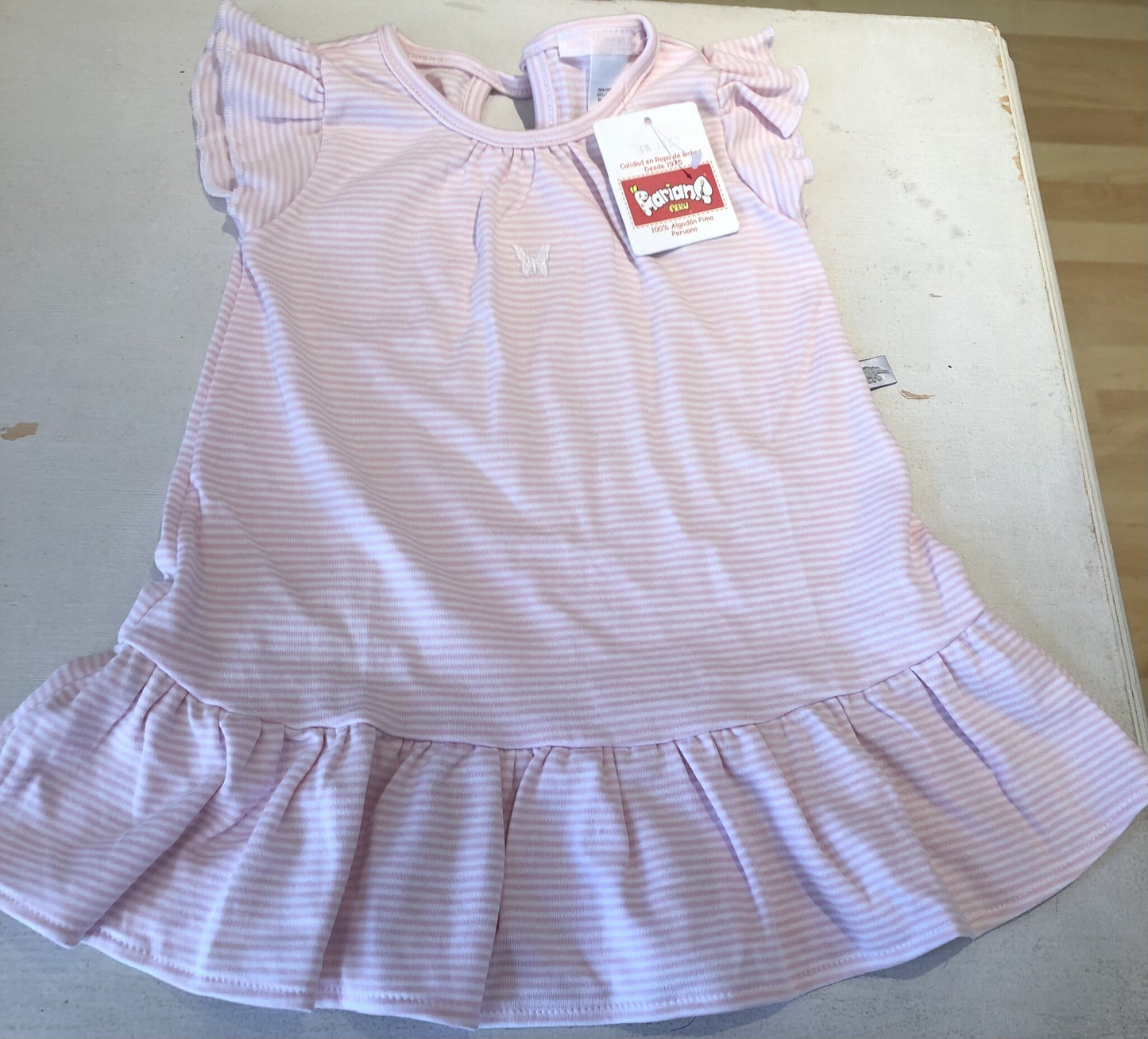 Kleid - gestreift - rosa/weiss – jetzt kaufen