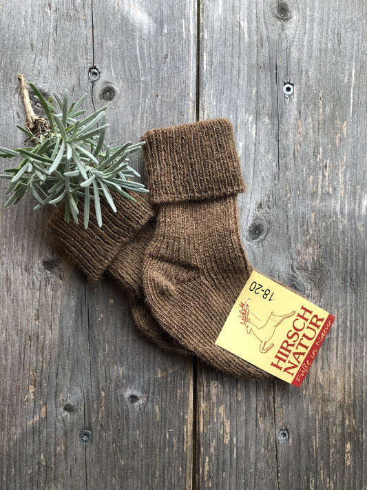 Hirsch Natur Kamelhaarsocke Kinder naturbraun – jetzt kaufen