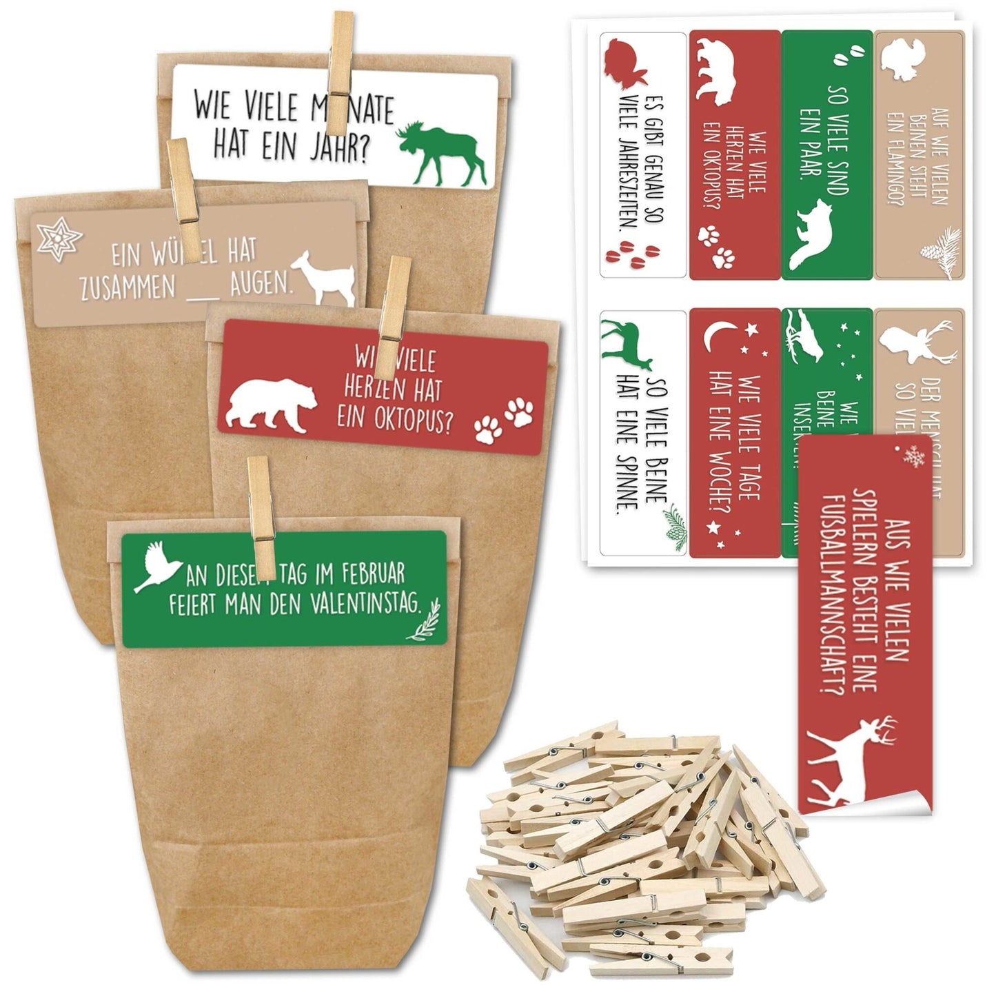 Papierdrachen Adventskalender – Kinderquiz – jetzt kaufen