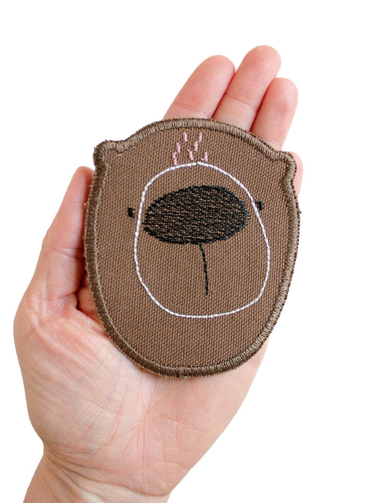 Halfbird Knieflicken  Bär - Biobaumwollcanvas – jetzt kaufen