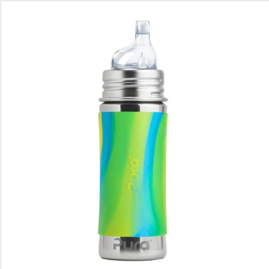 PURA Pura Trinklernflasche 325ml aqua swirl sleeve – jetzt kaufen