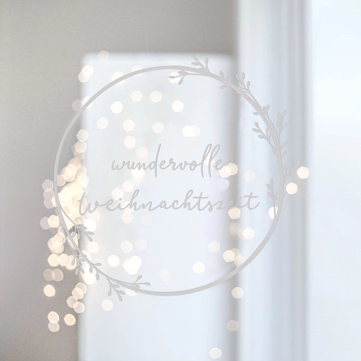 Eulenschnitt Sticker Weihnachtskranz - Wundervolle Wei – jetzt kaufen