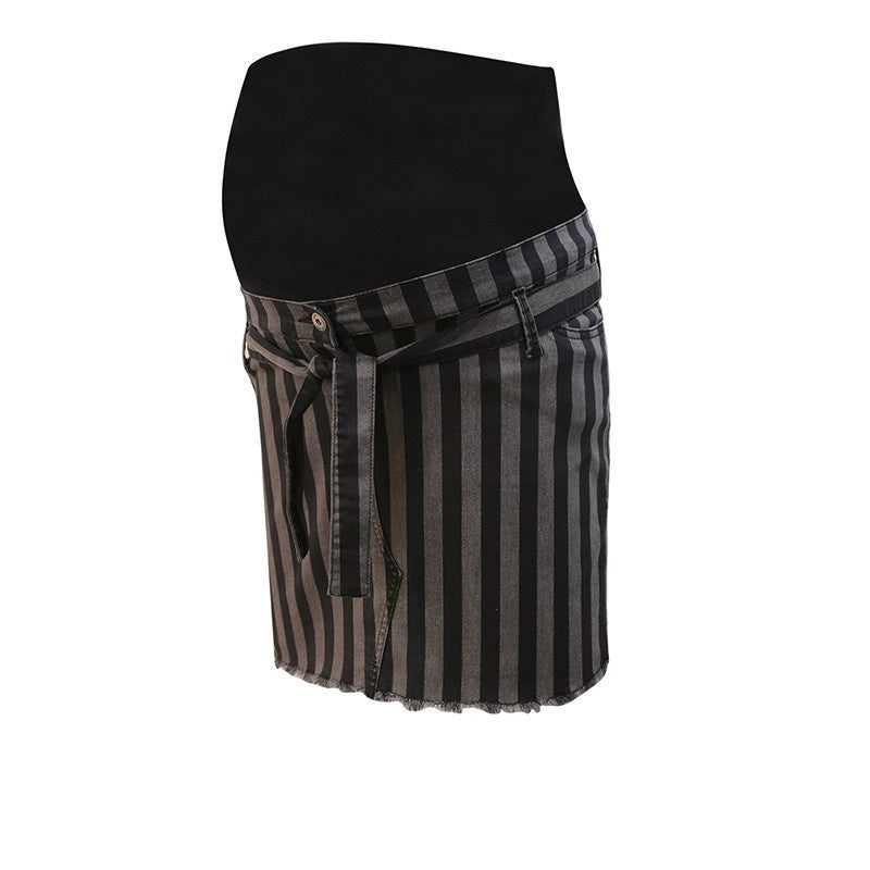 love2wait Love2wait - Umstands-Jeansrock - gestreift – jetzt kaufen