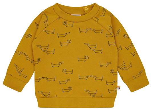 Loud and Proud Pullover Dackel - Biobaumwolle - curry – jetzt kaufen