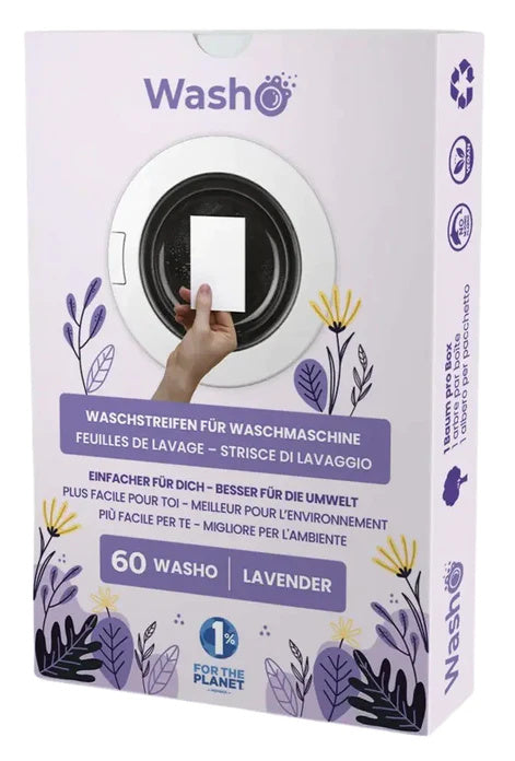 Washo 1 Box mit 60 Washo-Waschstreifen Lavendel – jetzt kaufen