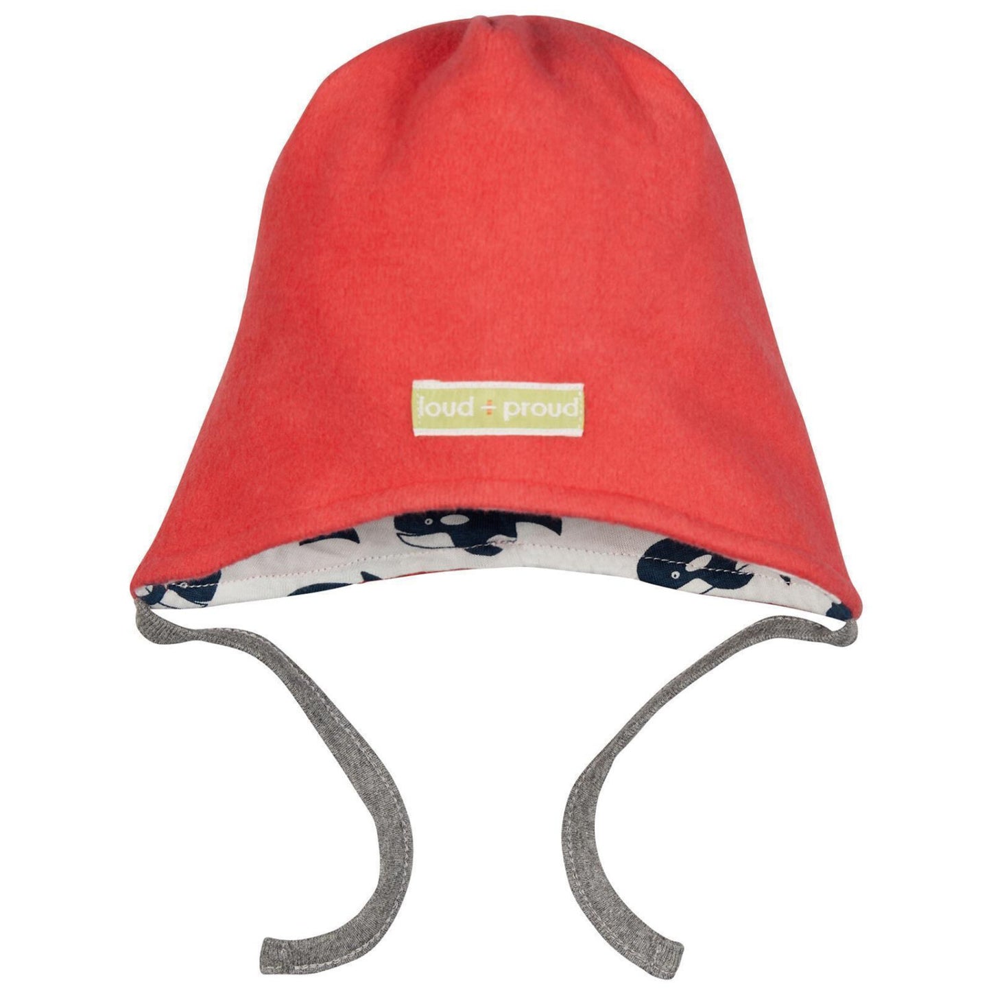 Loud and Proud Wendemütze Baumwoll-Fleece Wal - melon – jetzt kaufen